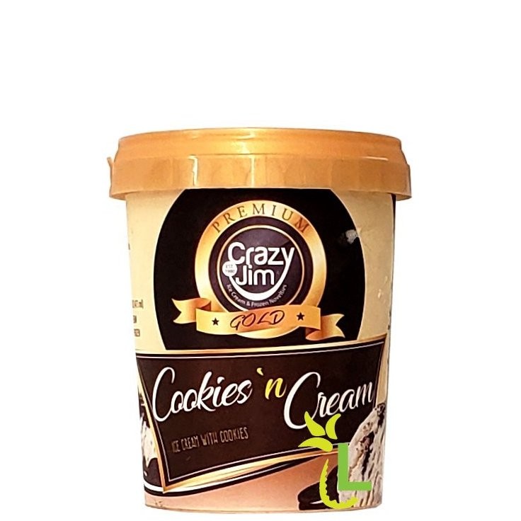 CRAZY JIM COOKIES & CREAM 16oz
