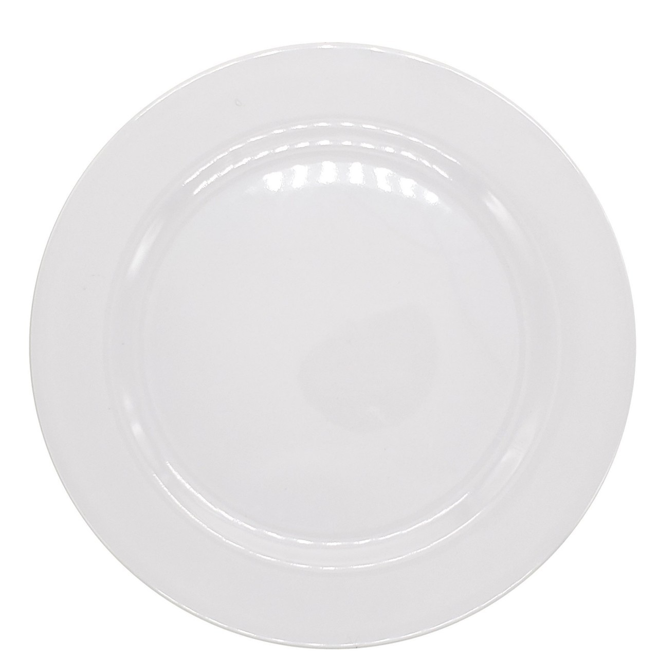 GLAD MELAMINE PLATE ROUND WHITE 11in