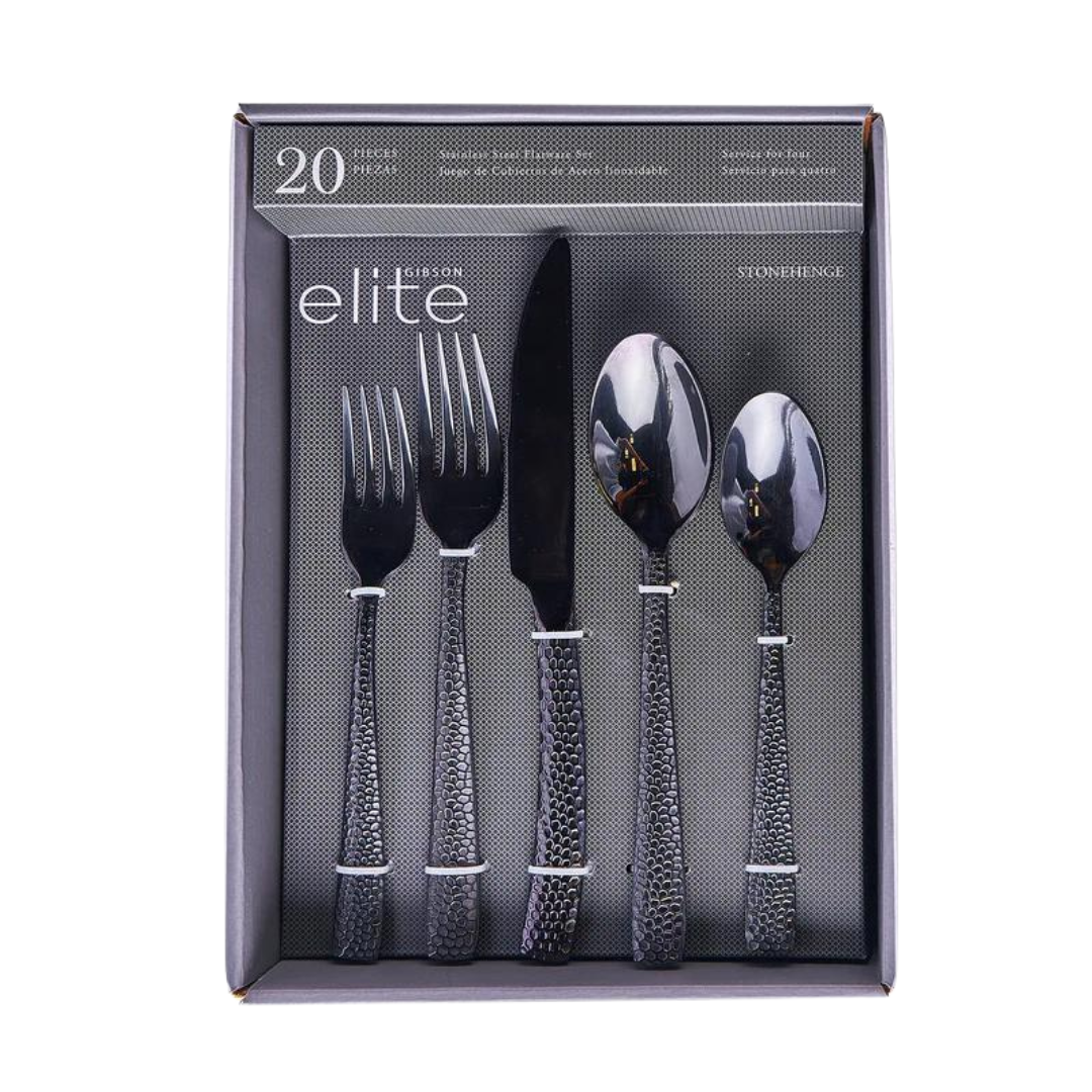 Gibson Elite Stonehenge Flatware, 20 pc