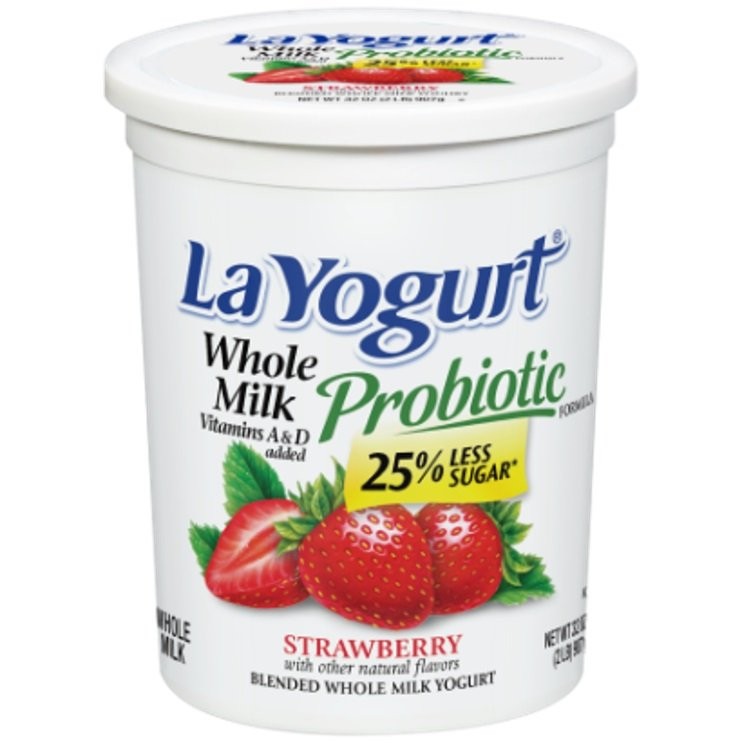 LA YOGURT WHOLE MILK STRAWBERRY 32oz