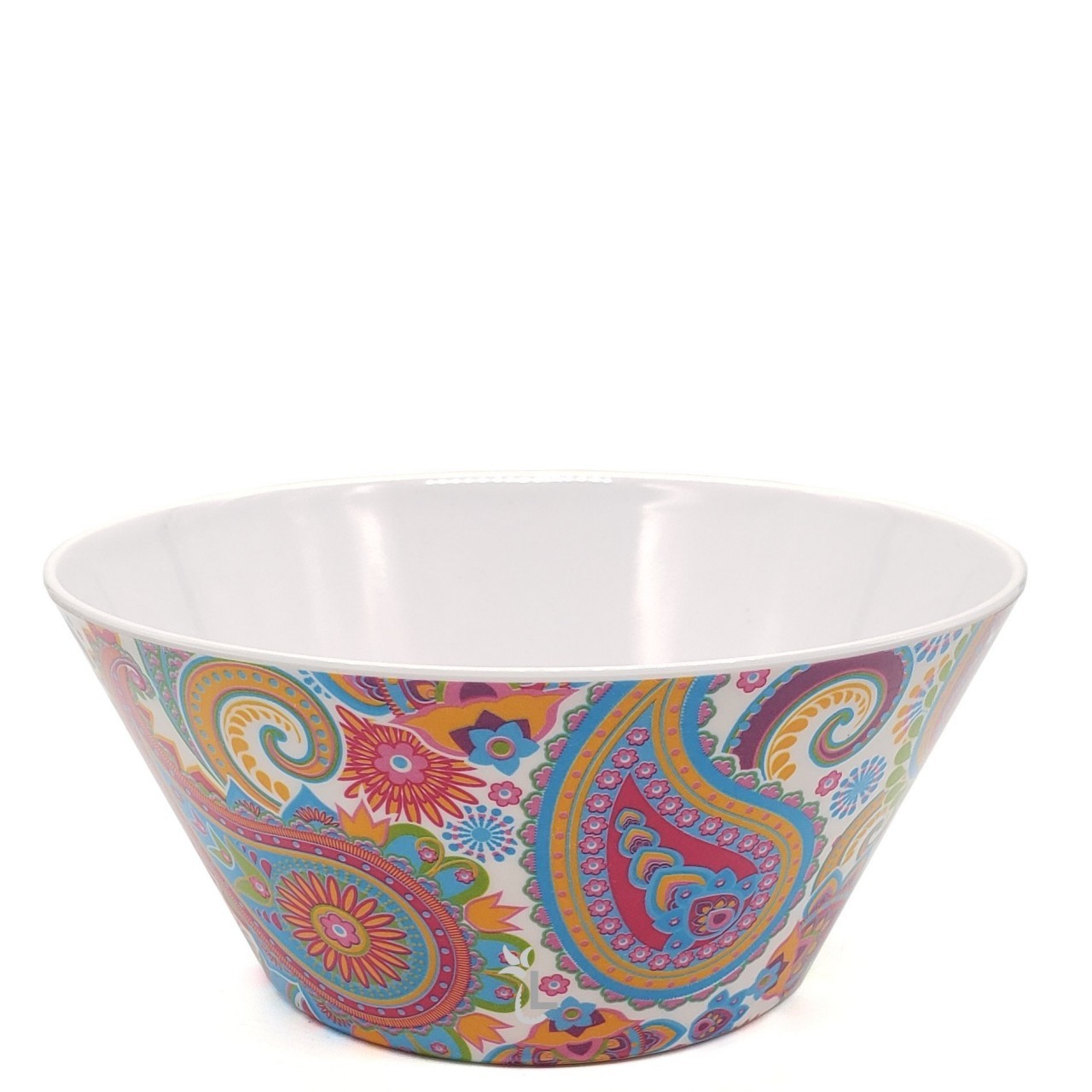 GLAD MELAMINE BOWL PAISLEY 6in