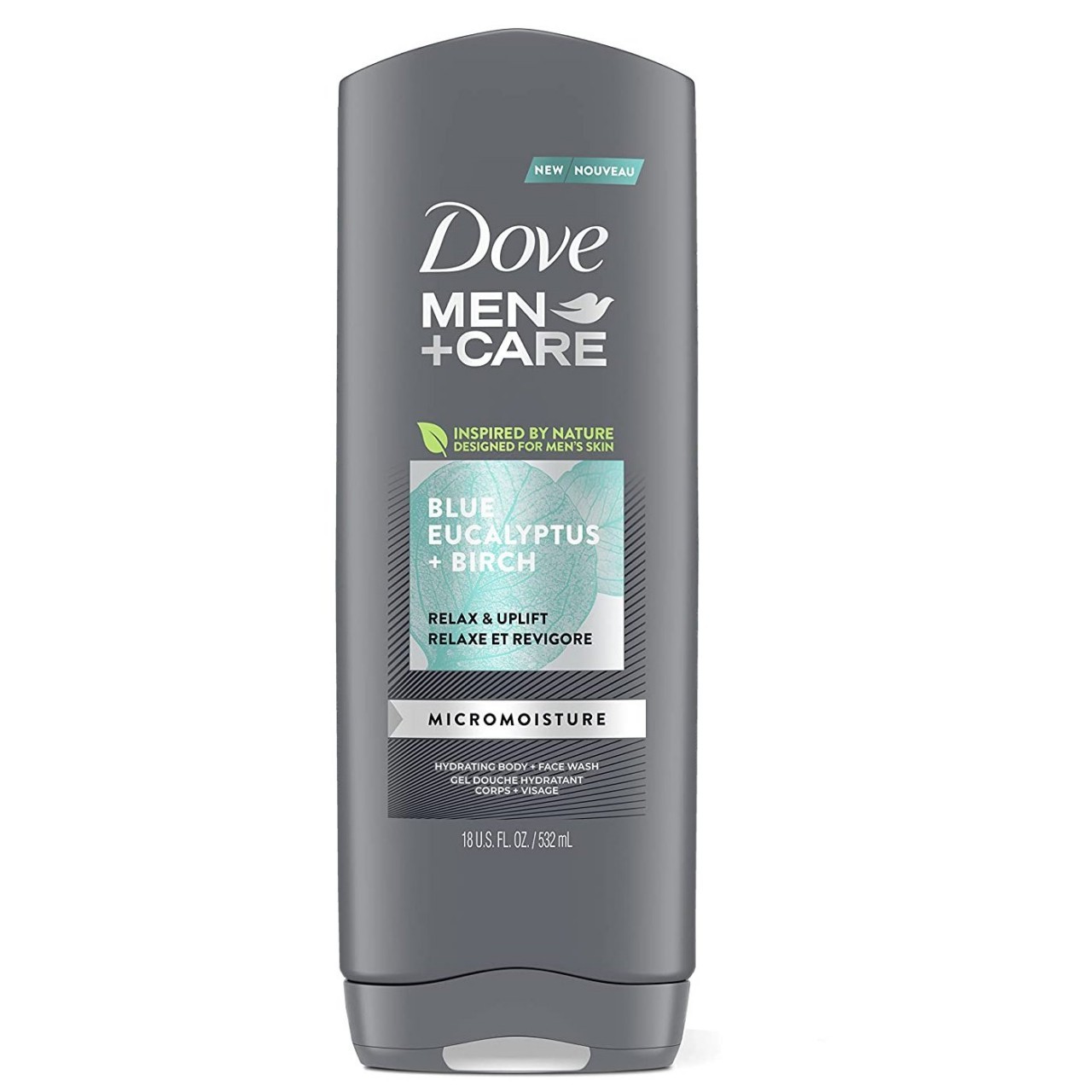 DOVE MEN BODY FACE EUCALYPTUS 18oz
