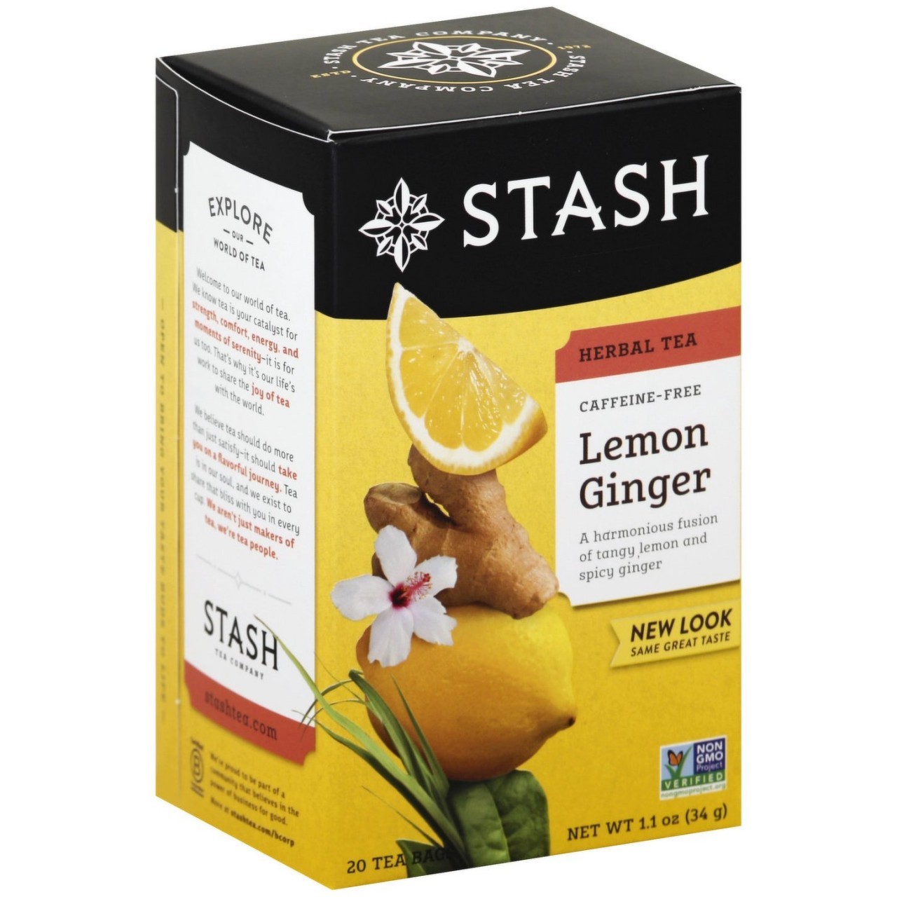 STASH TEA HERB LEMON GINGER 20s