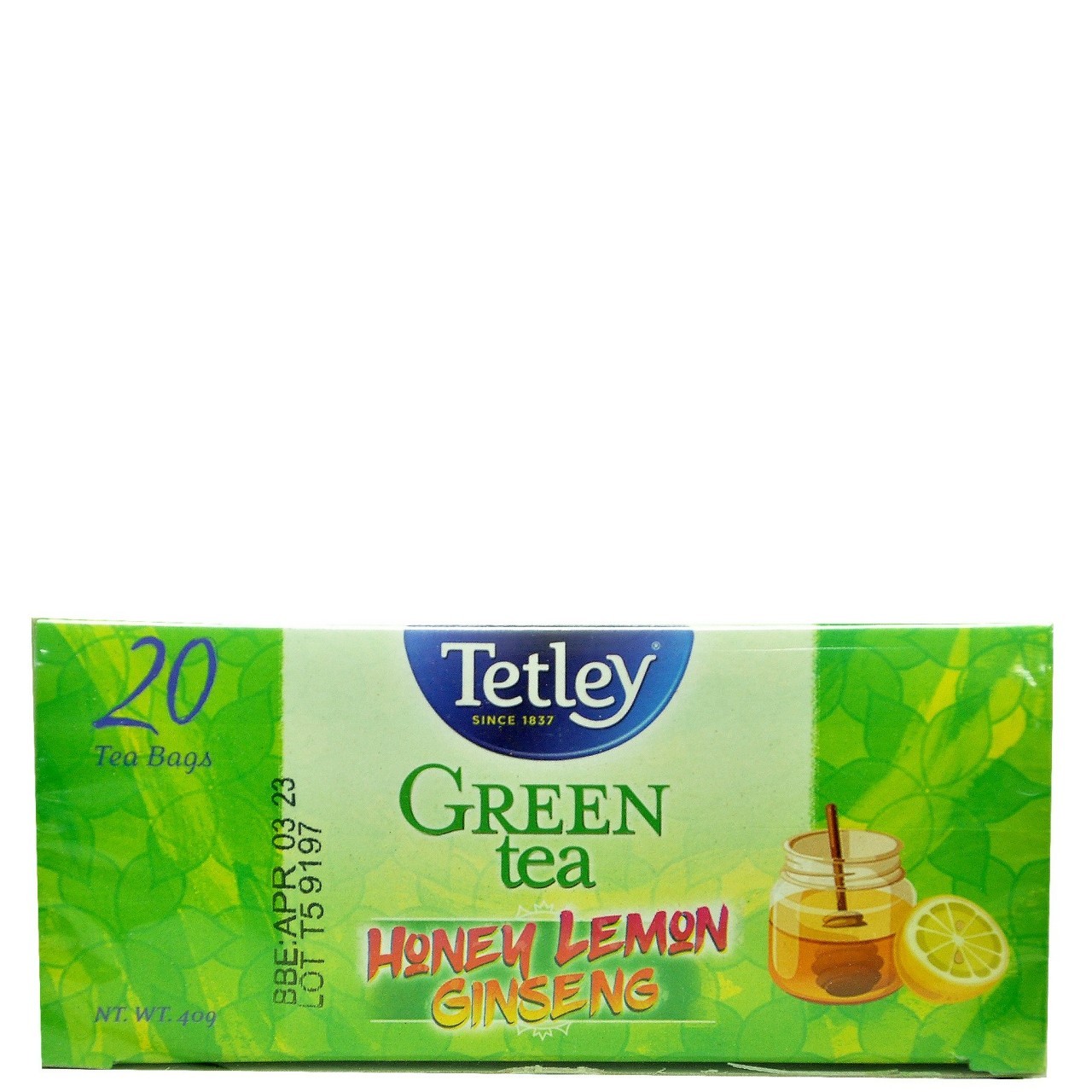 TETLEY TEA GREEN HONEY LEMON GINSENG 20s