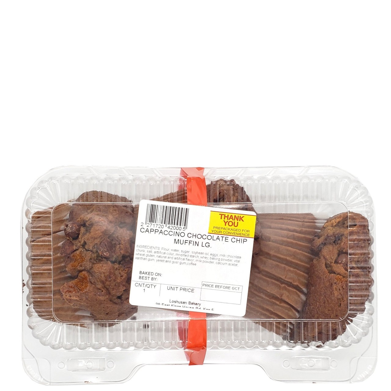 MUFFINS CAPPUCCINO CHOCOLATE LG 3ct