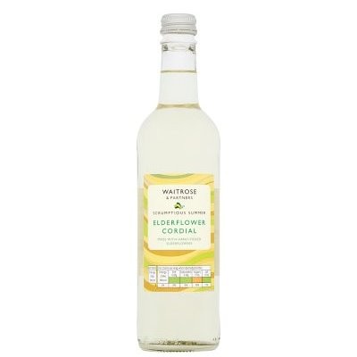 WAITROSE CORDIAL ELDERFLOWER 500ml