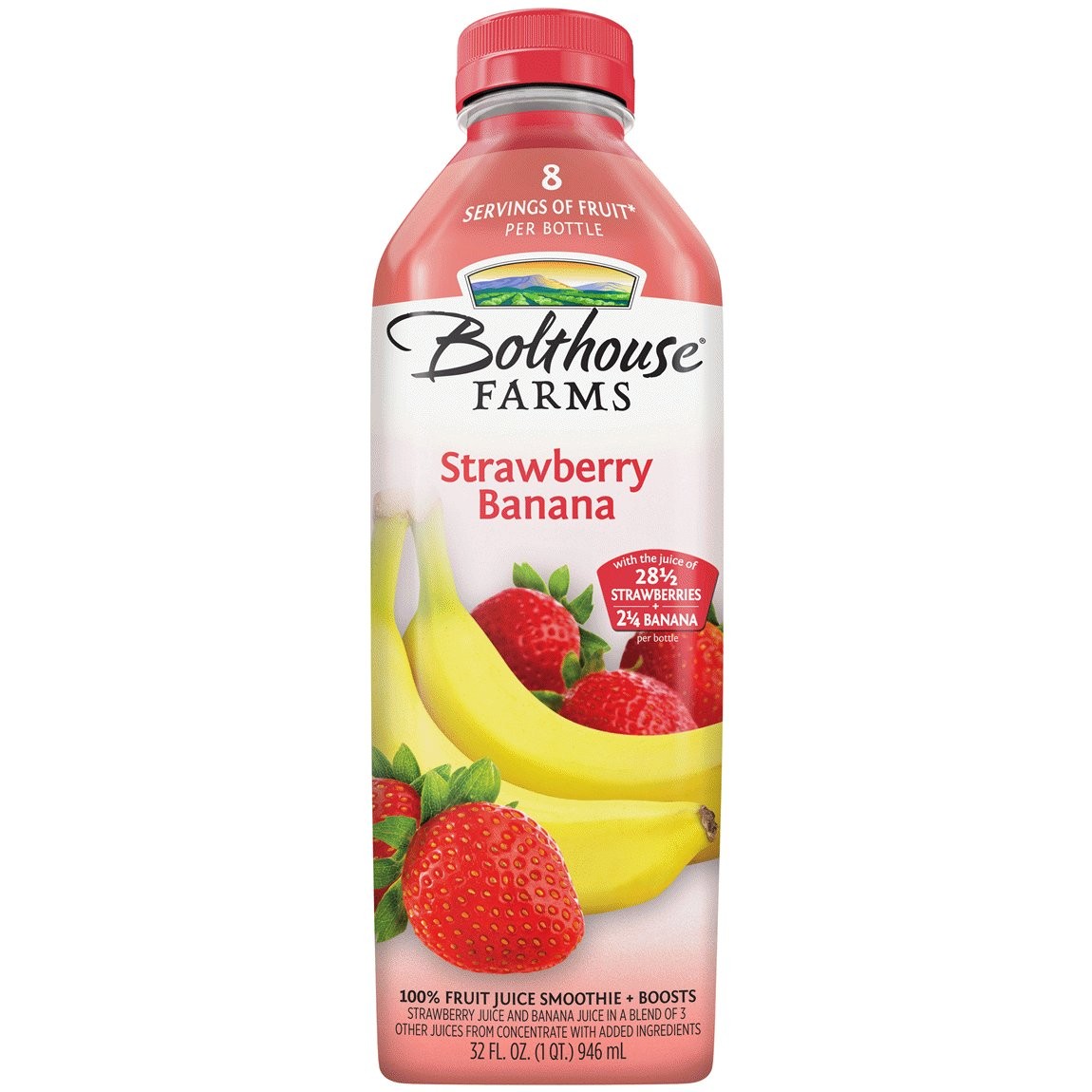 BOLTHOUSE STRAWBERRY BANANA SMOOTIE 32oz