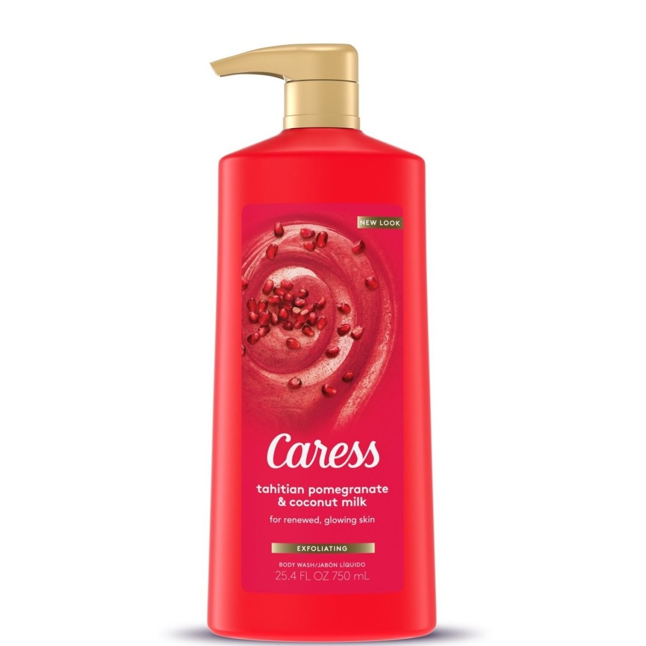 CARESS BODY WASH TAHITN POMEGRNT 25.4oz
