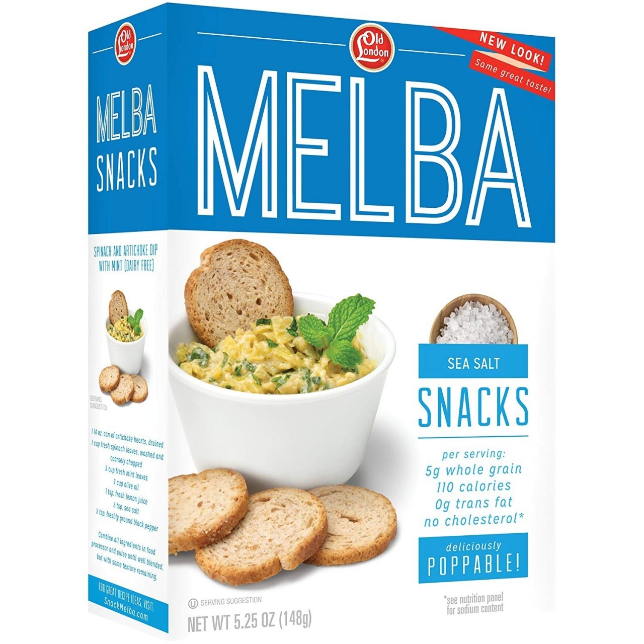OLD LONDON MELBA ROUNDS SEASALT 5.25oz