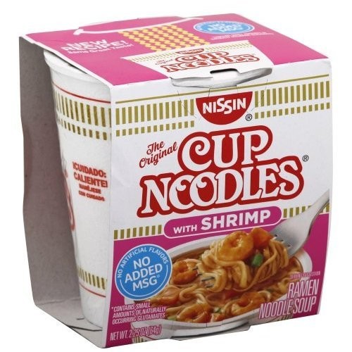 NISSIN CUP NOODLES SHRIMP NO MSG 64g
