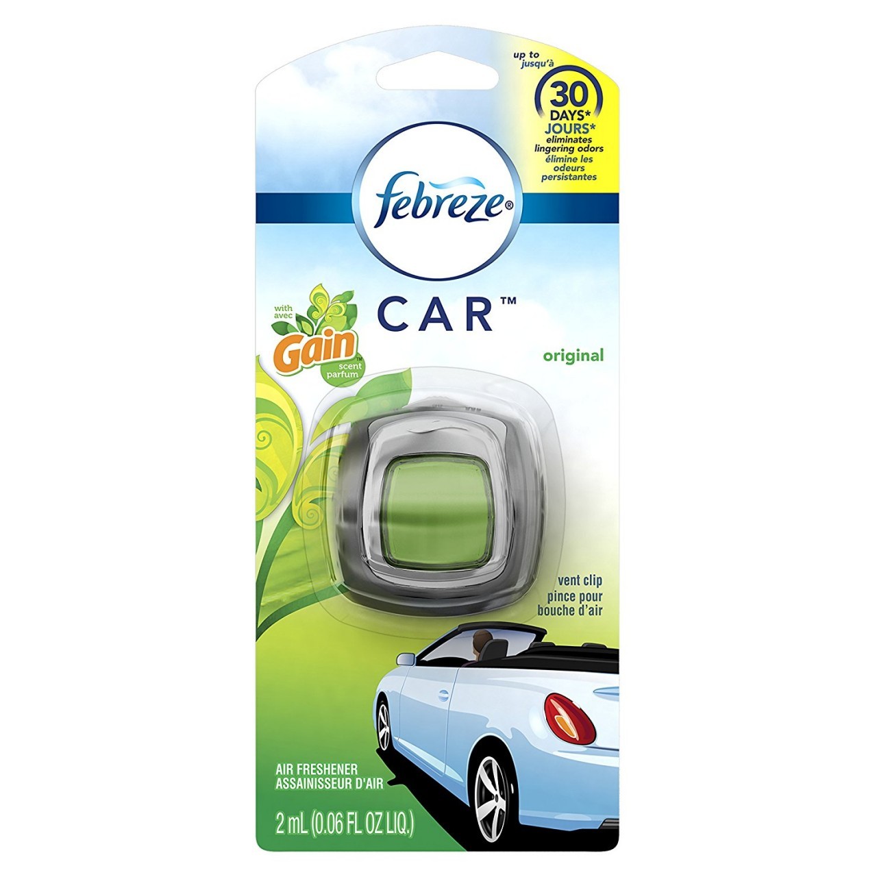 Frebreze Car Air Freshener Original Gain Scent Vent Clip