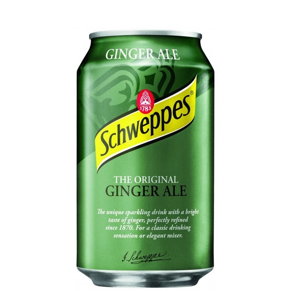 SCHWEPPES GINGER ALE CAN 12oz