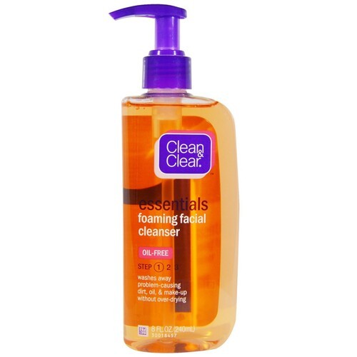 CLEAN & CLEAR FOAMING FACIAL CLEANSER OIL-FREE 8oz (240ml)