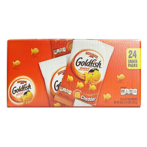 Pepperidge Farm Cheddar Cheese Goldfish Crackers 24 Units / 1.5 oz / 43 g