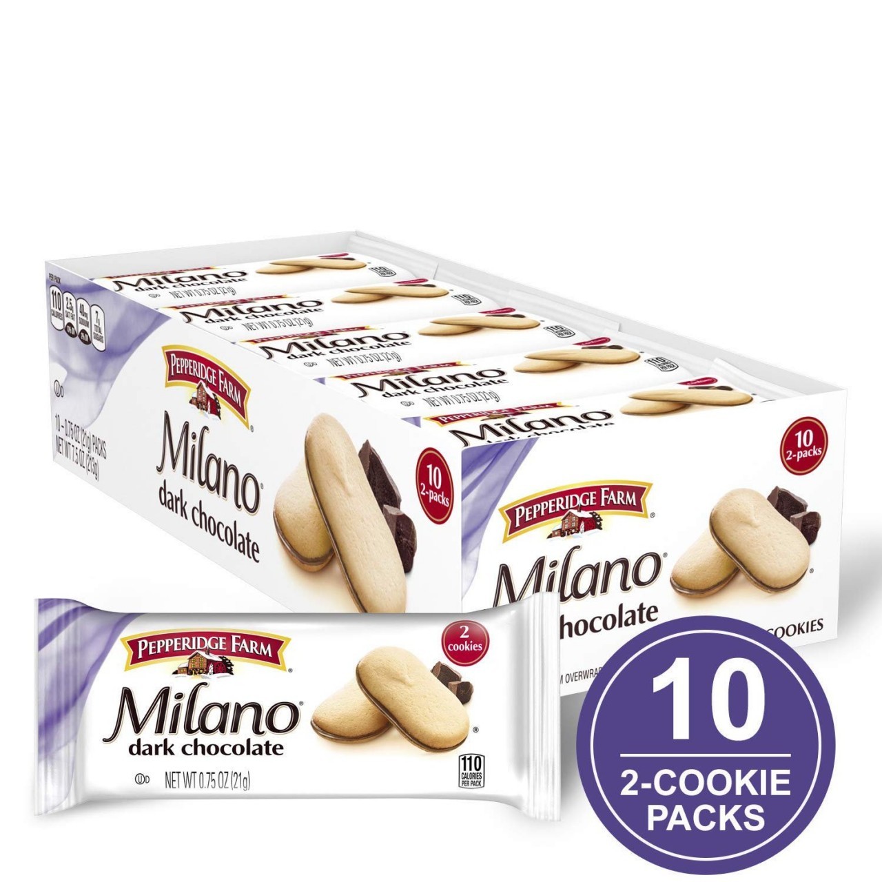 PEPPERIDGE FARM MILANO DARK 10x21g
