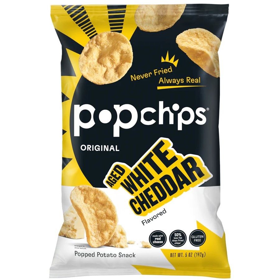 POPCHIPS AGED WHITE CHEDDAR 5oz