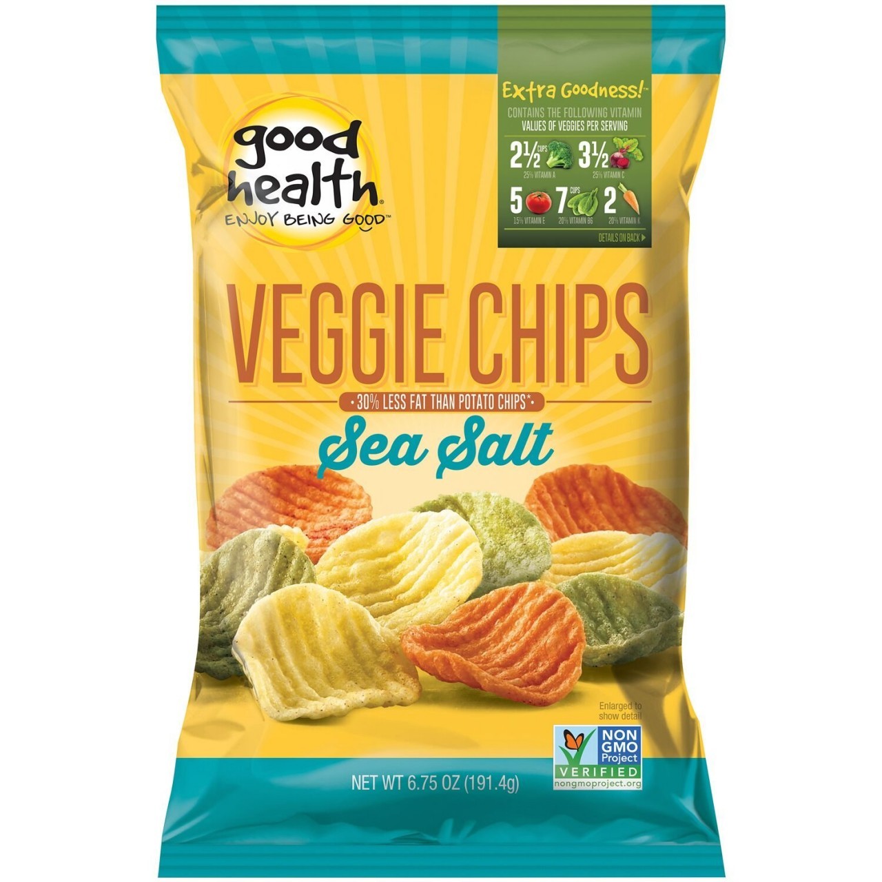 GOOD HEALTH VEGGIE CHIPS SEA SALT 6.25oz