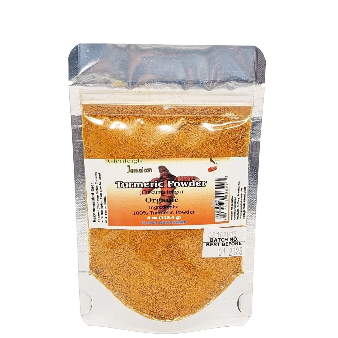 GLENLEIGH TURMERIC POWDER 4oz