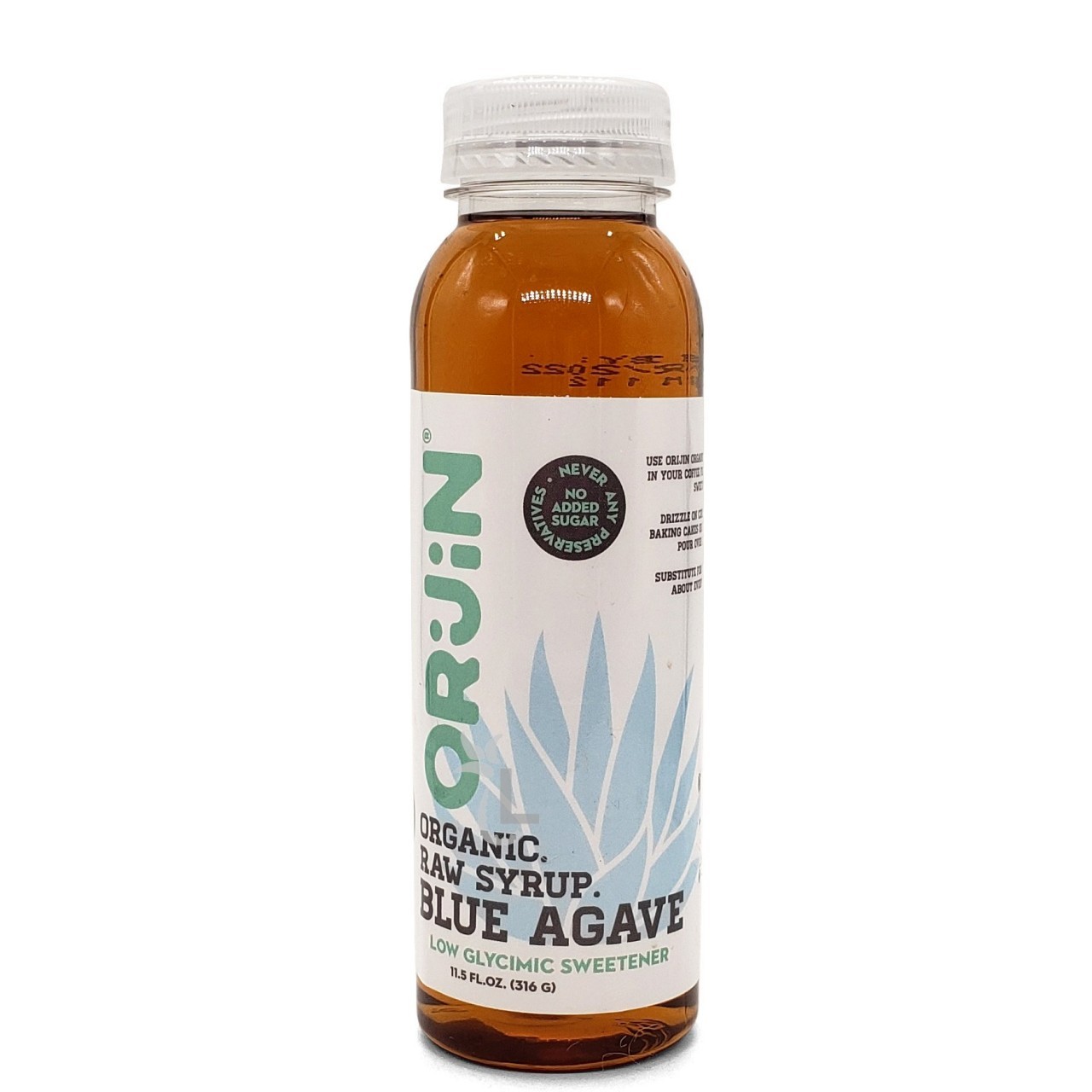 ORIJIN ORGANIC BLUE AGAVE SYRUP 340ml