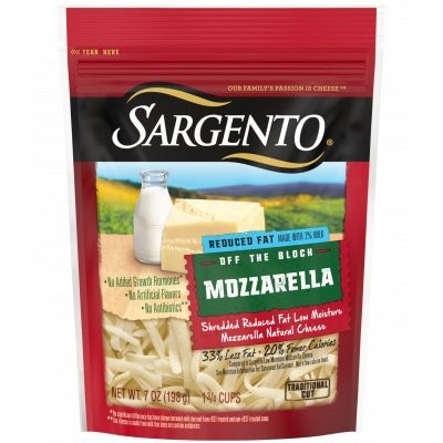 SARGENTO CHEDDAR MOZZ SHRED R/FAT 7oz