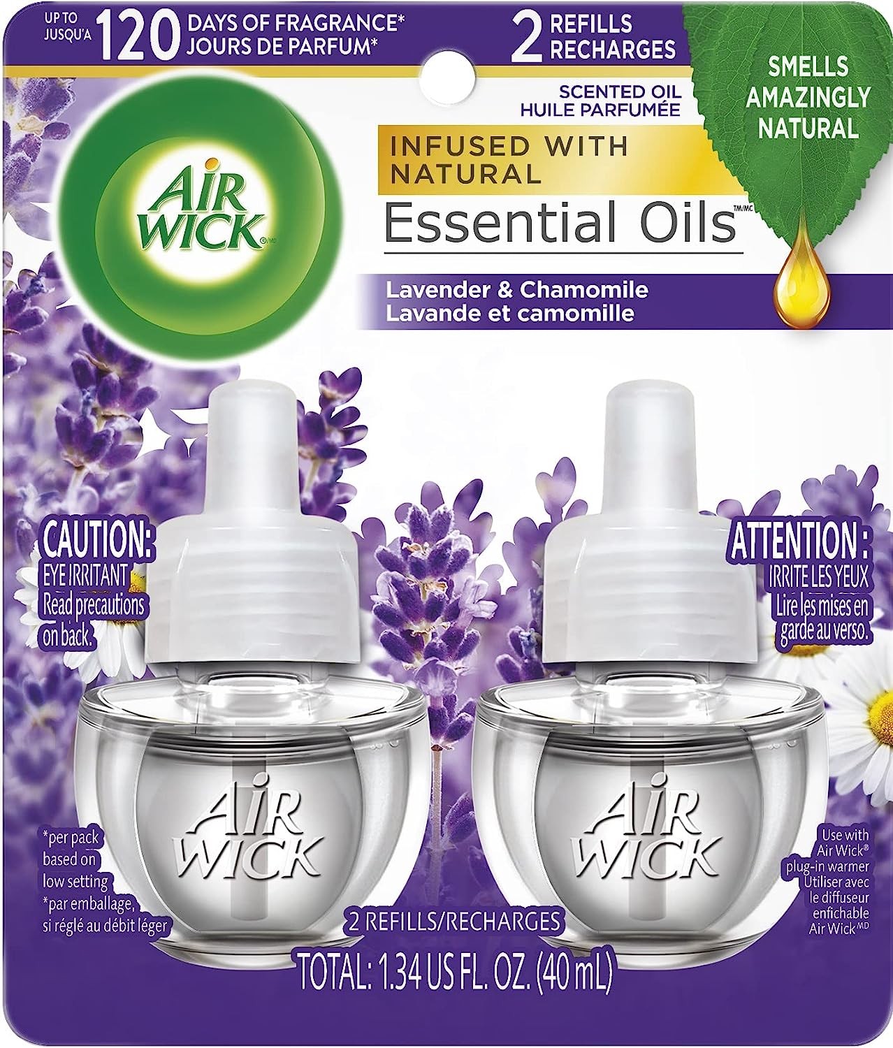 Air Wick Scented Oil, Lavender & Chamomile Fragrance, 2pk
