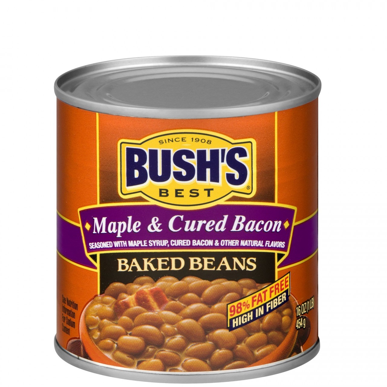 BUSHS BAKED BEANS MAPLE BACON 454g