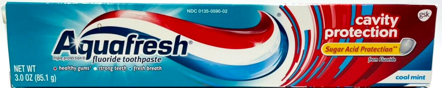 Aquafresh Cavity Protection Tooth Paste, 3 oz