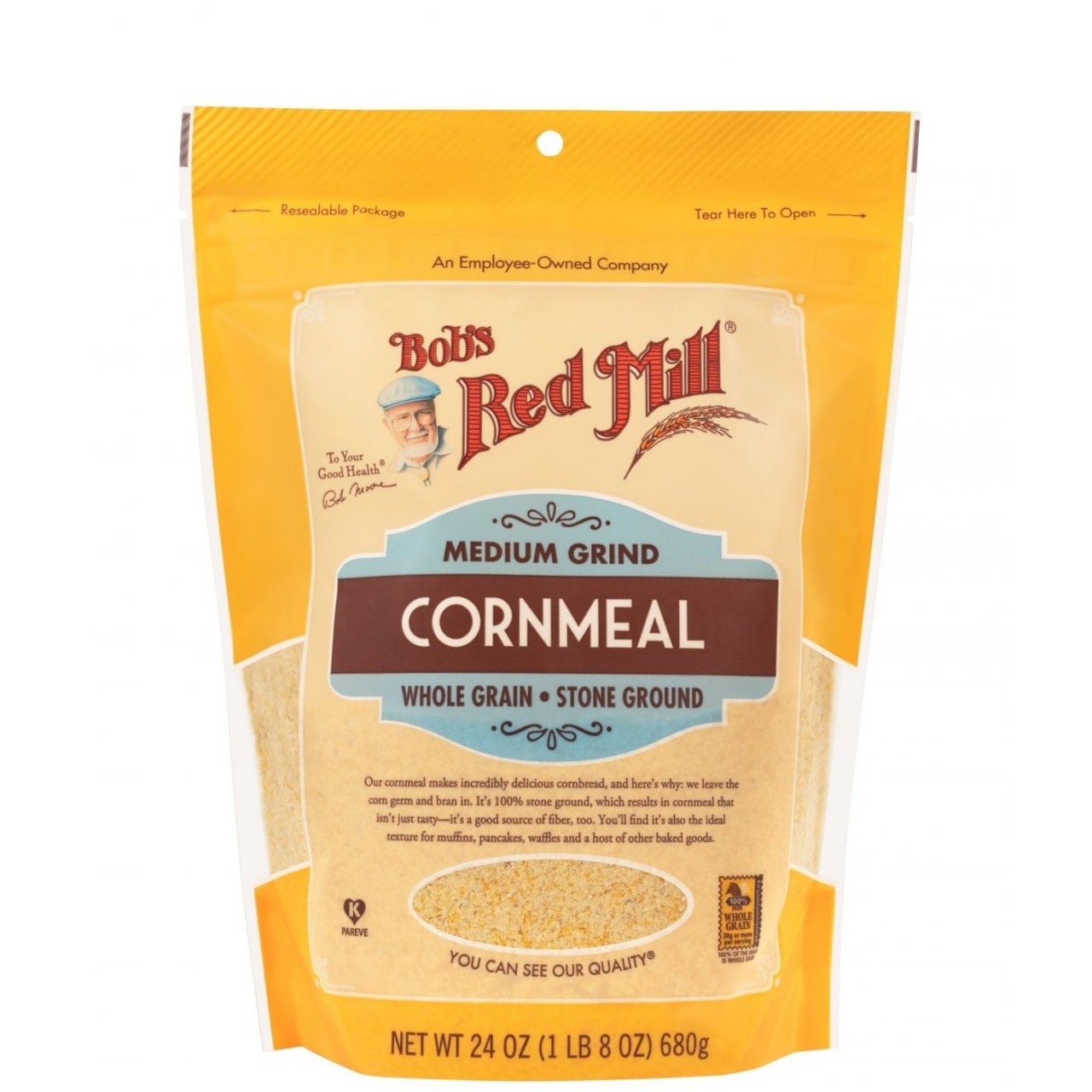 BOBS RED MILL CORNMEAL MEDIUM 24oz