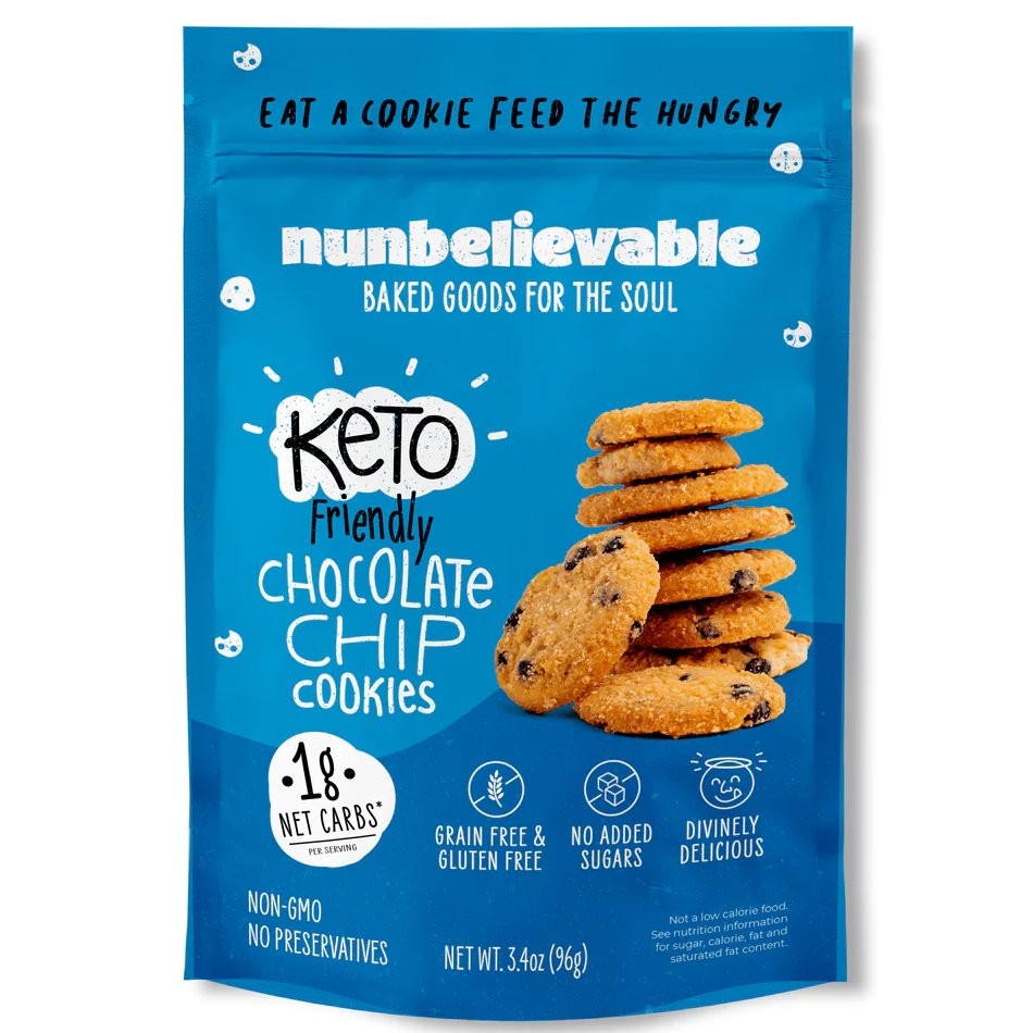 NUNBELIEVABLE COOKIES CHOC CHIP 3.4oz