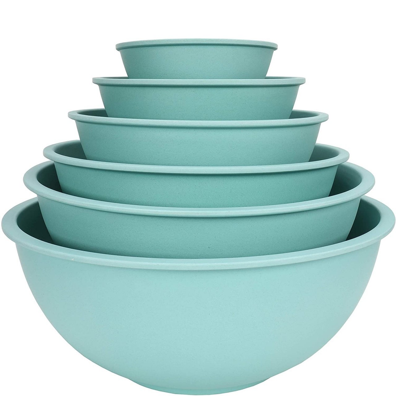 CHEF CRAFT BAMBOO BOWL GREEN 6pc