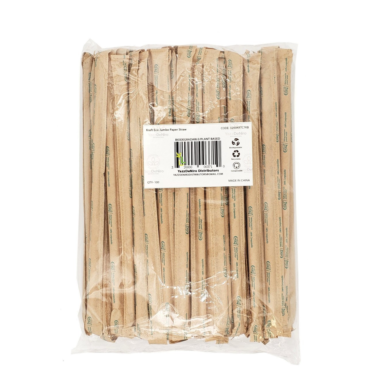 YAZZDENIRO KRAFT STRAWS JUMBO 100ct