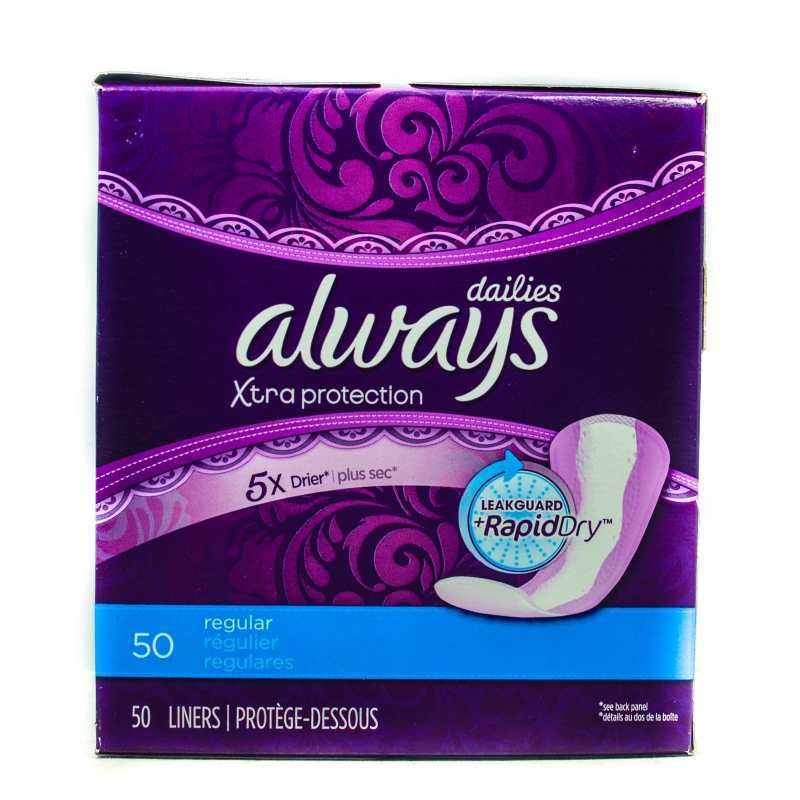 ALWAYS DRI-LINERS P/LINERS REG.50’S