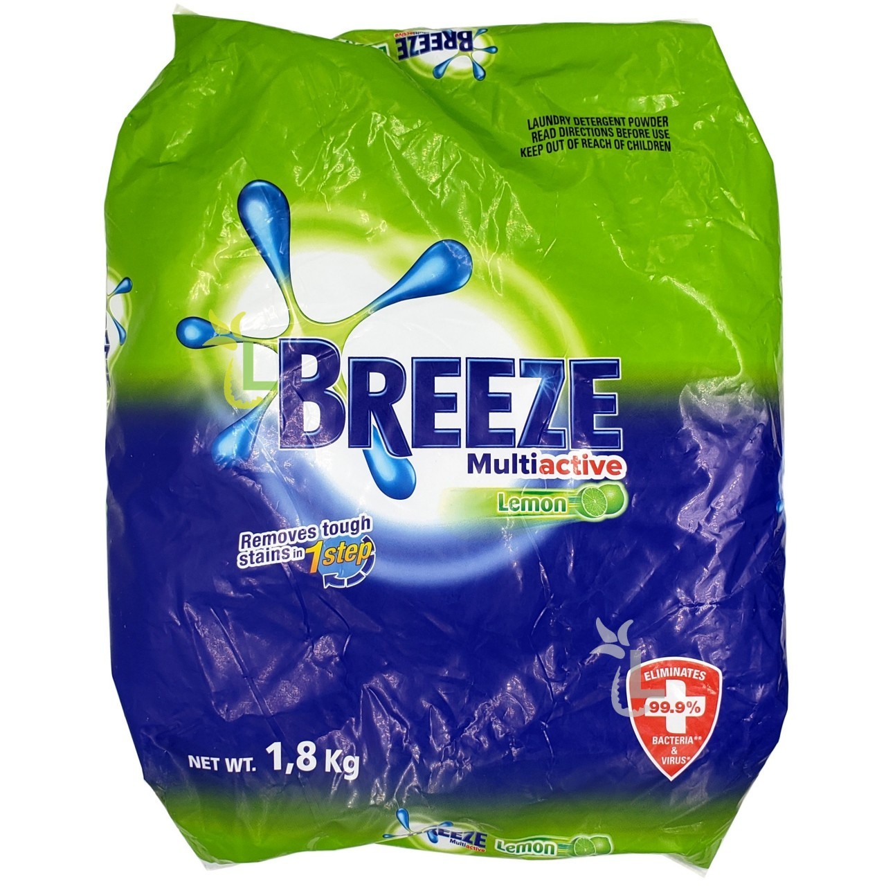 BREEZE DETERGENT MULTIACTIVE LEMON 1.8kg