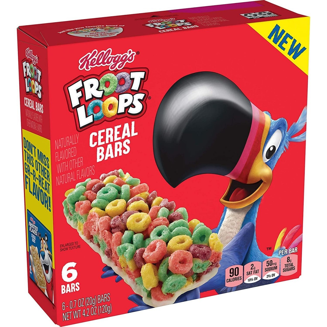 KELLOGGS CEREAL BARS FROOT LOOPS 6x22g