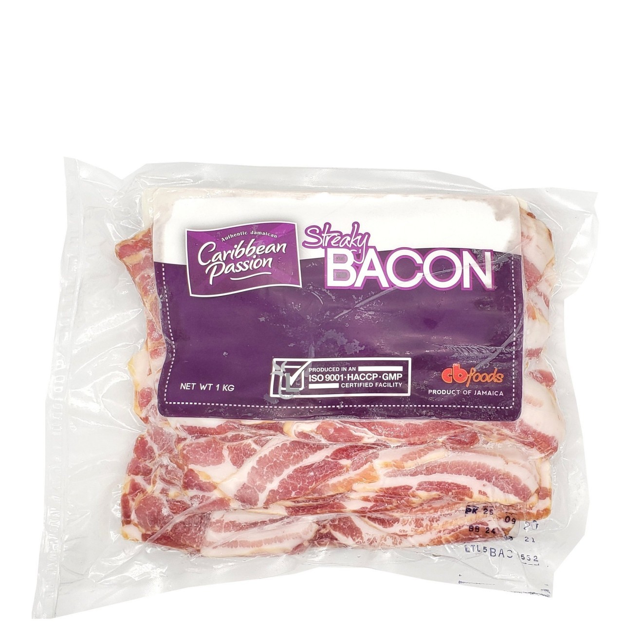 CARIB PASSION STREAKY BACON 1kg