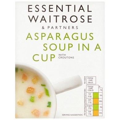 WAITROSE CUP SOUP ASPARAGUS 4x28g