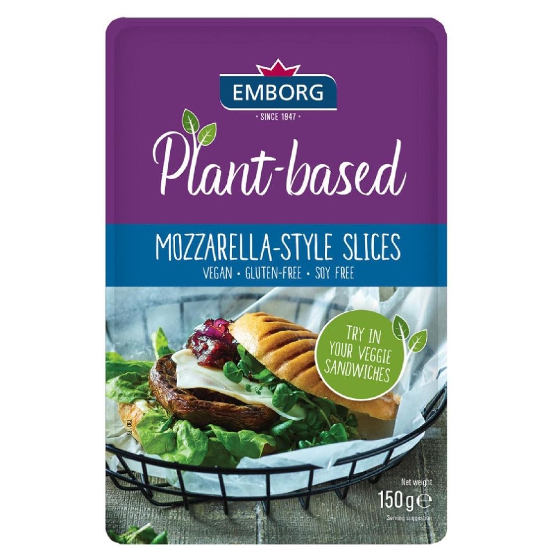 EMBORG PLANT BASED MOZZARELLA SLICE 150g