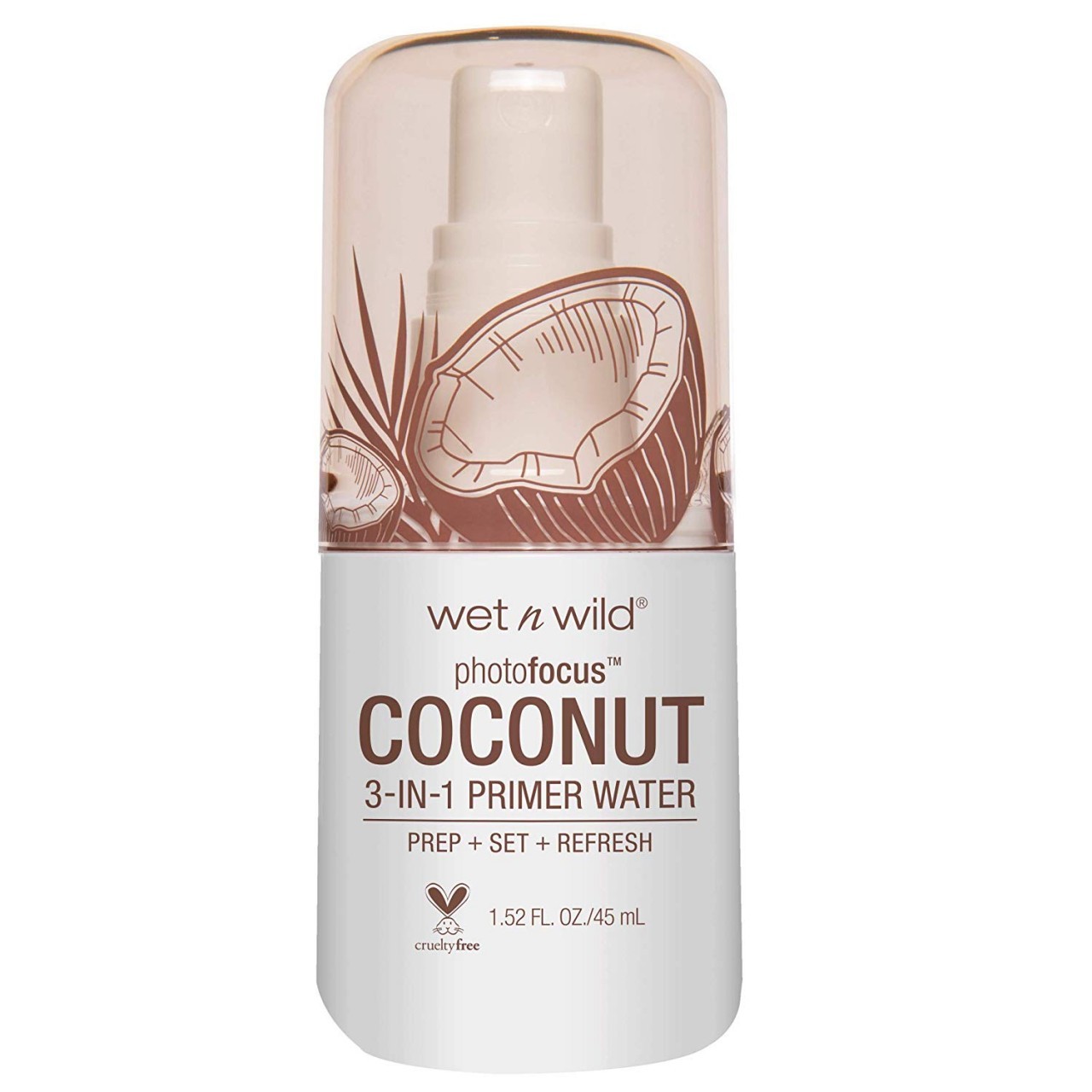 WET N WILD Photo Focus Primer Water, In Love With Coco, 1.52 Ounce