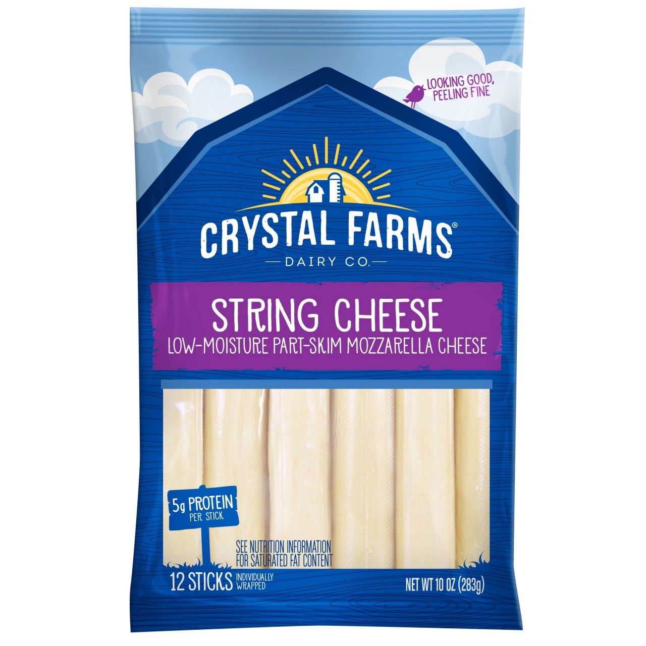 CRYSTAL FARMS STRING CHEESE 10oz