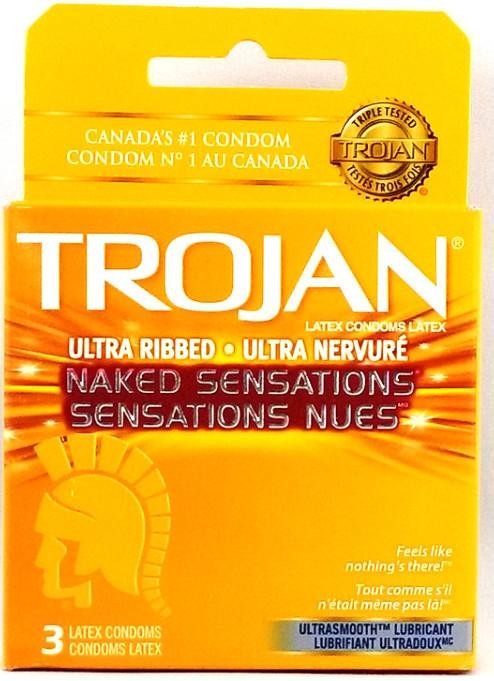 TROJAN NAKED NUES SENSATIONS LATEX CONDOMS 3’S