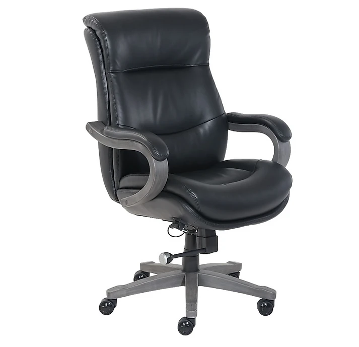 La-Z-Boy Wickingham Leather/Gel-Infused Memory Foam Executive Chair