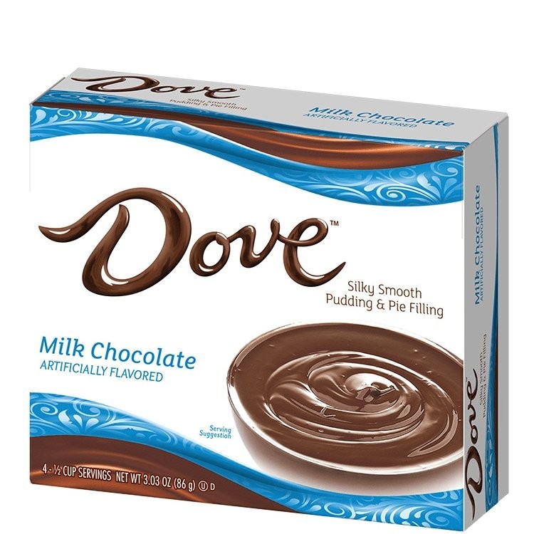 DOVE PUDDING MILK CHOCOLATE 3oz