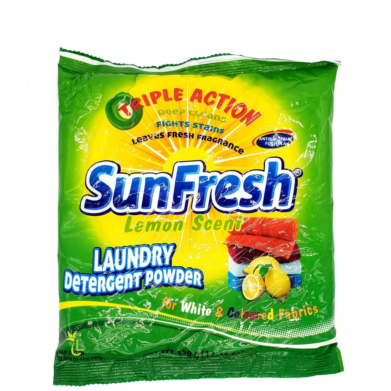 SUNFRESH POWDER DETERGENT LEMON 350g