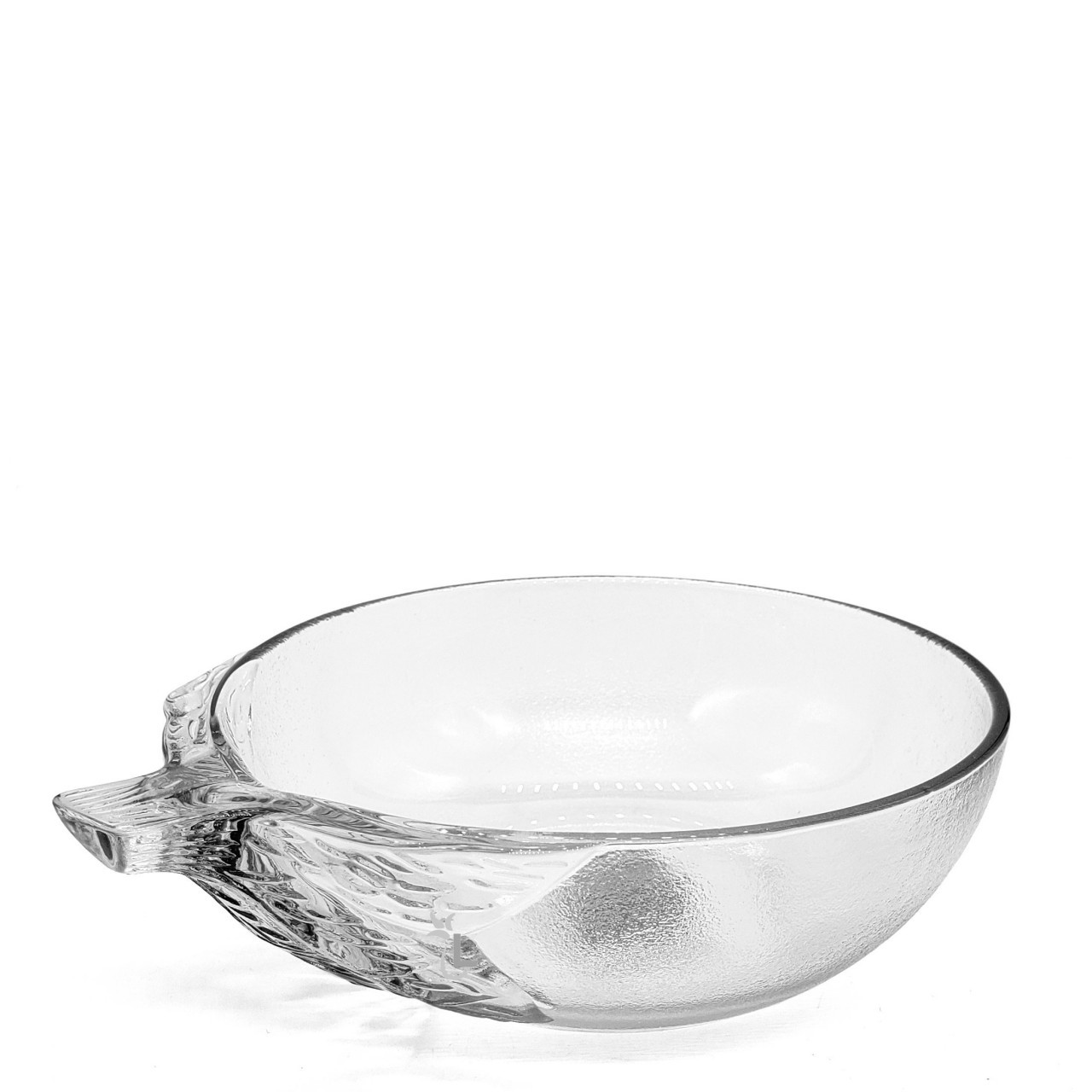 KIG GLASS LEAF BOWL 1ct