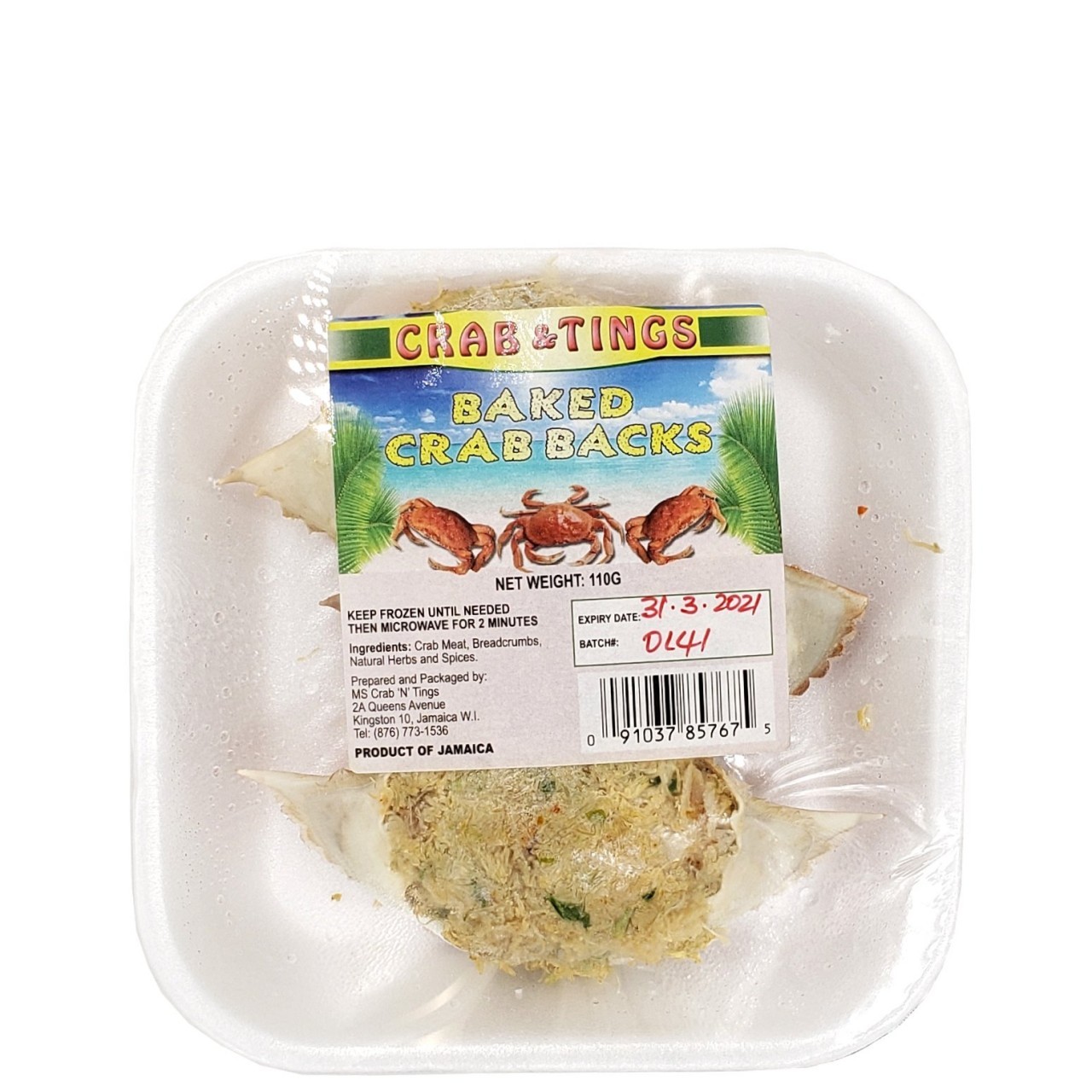 CRAB N TINGS BAKED CRAB