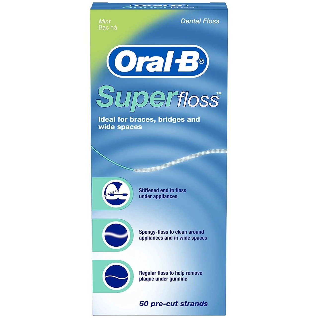 ORAL-B SUPER FLOSS MINT 50s