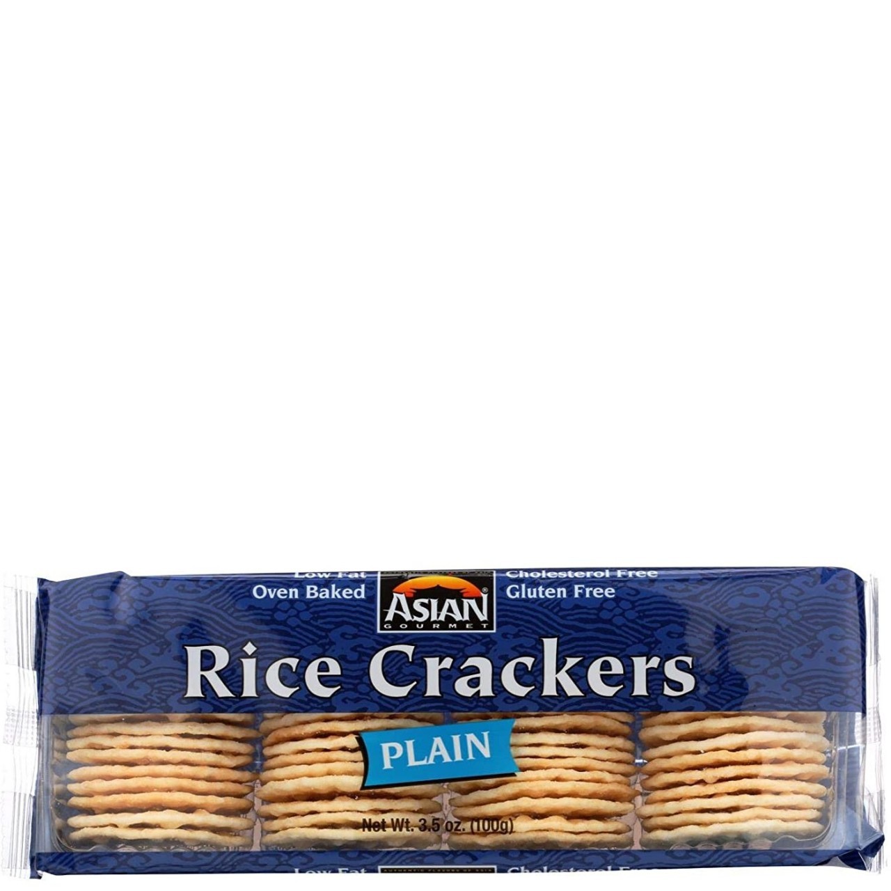 ASIAN GOURMET RICE CRACKERS PLAIN 3.5oz