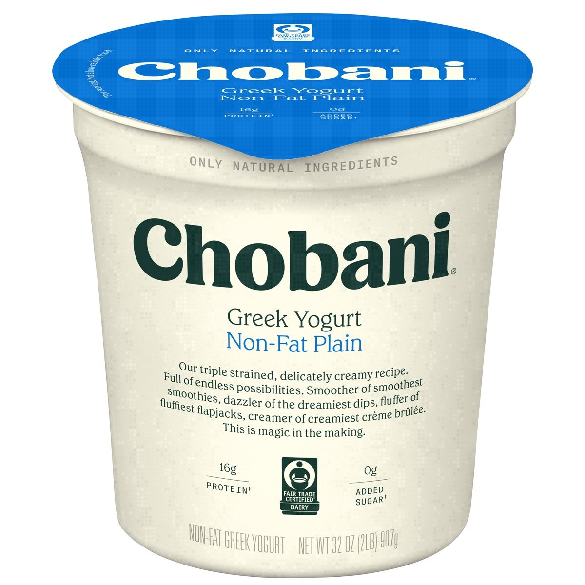 CHOBANI GREEK PLAIN 32oz
