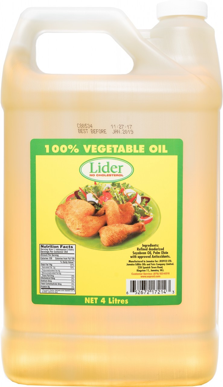 LIDER VEGETABLE OIL 4L