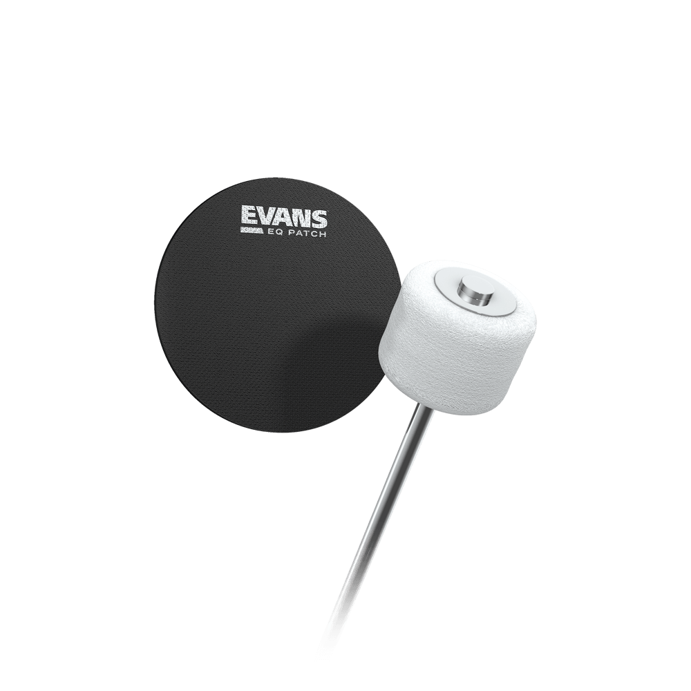 Evans EQPB1 Black Nylon Bass Drum Double Patch